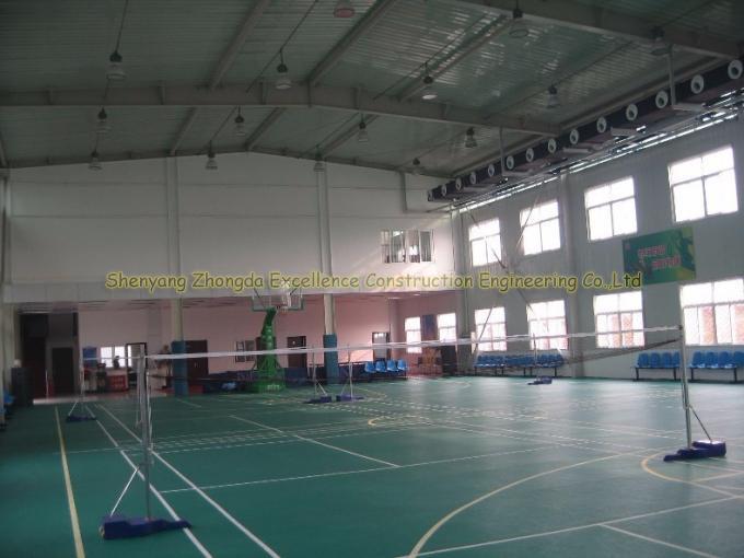Pré construction de la structure métallique de Hall de badminton préfabriqué