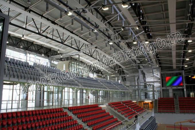 Salle de gymnastique du football de coût bas de structures métalliques de sécurité