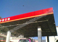 Gas Station Light Steel Roof Trusses with Steel Space Frame Canopy