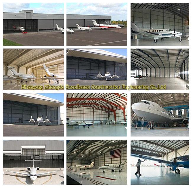 Hangar préfabriqué d'avions de bonne des prix de structure métallique construction de bâtiment à pans de bois