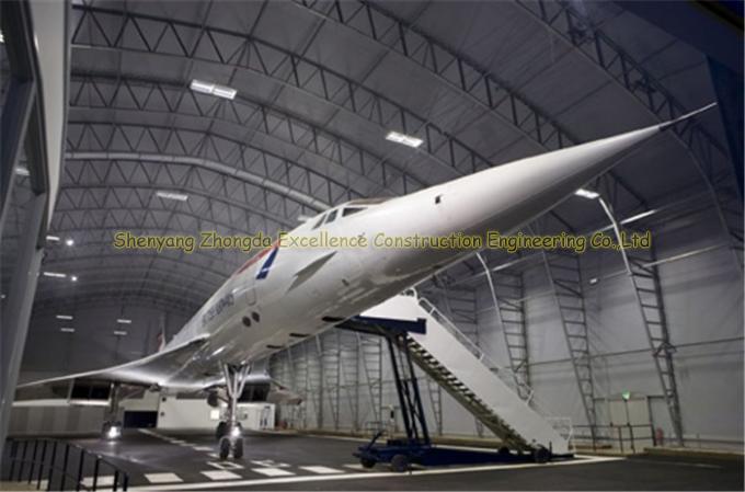 Hangar en acier d'avion de longue envergure peu coûteuse avec la botte de toit de voûte