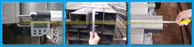 Les matériaux creux de section/construction de bâtiments de structure métallique laminés à froid ont galvanisé la tuyauterie carrée