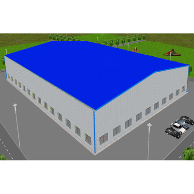 L'acier de Q345B a adapté l'entrepôt aux besoins du client en acier industriel de grande envergure de bâtiments commerciaux préfabriqués