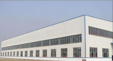Prefabricated Q235 Steel Metal Frame Warehouse Buildings Wind Proofing