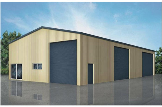 AISI Prefabricated Steel Structures , Prefab Metal Building Construction Vibration Proof