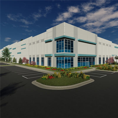 AISI Prefabricated Steel Structures , Prefab Metal Building Construction Vibration Proof